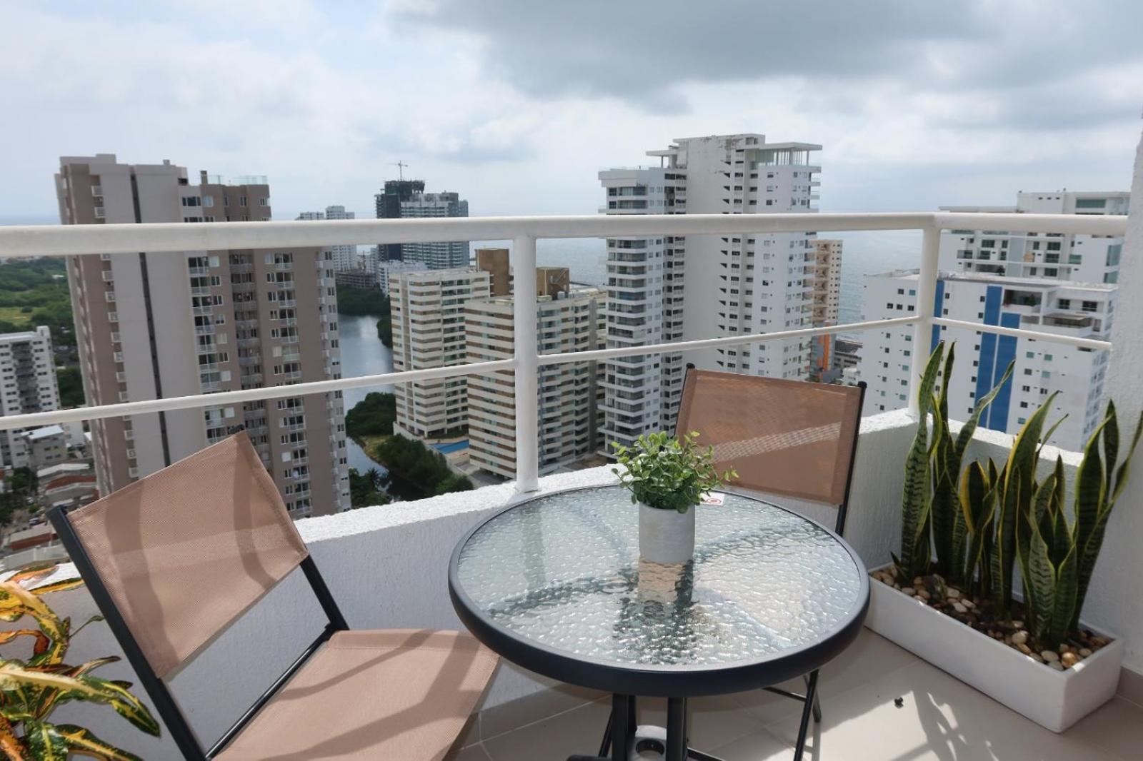 Apartamento Piso 32 Vista Al Mar Y Centro Histórico Cartagena