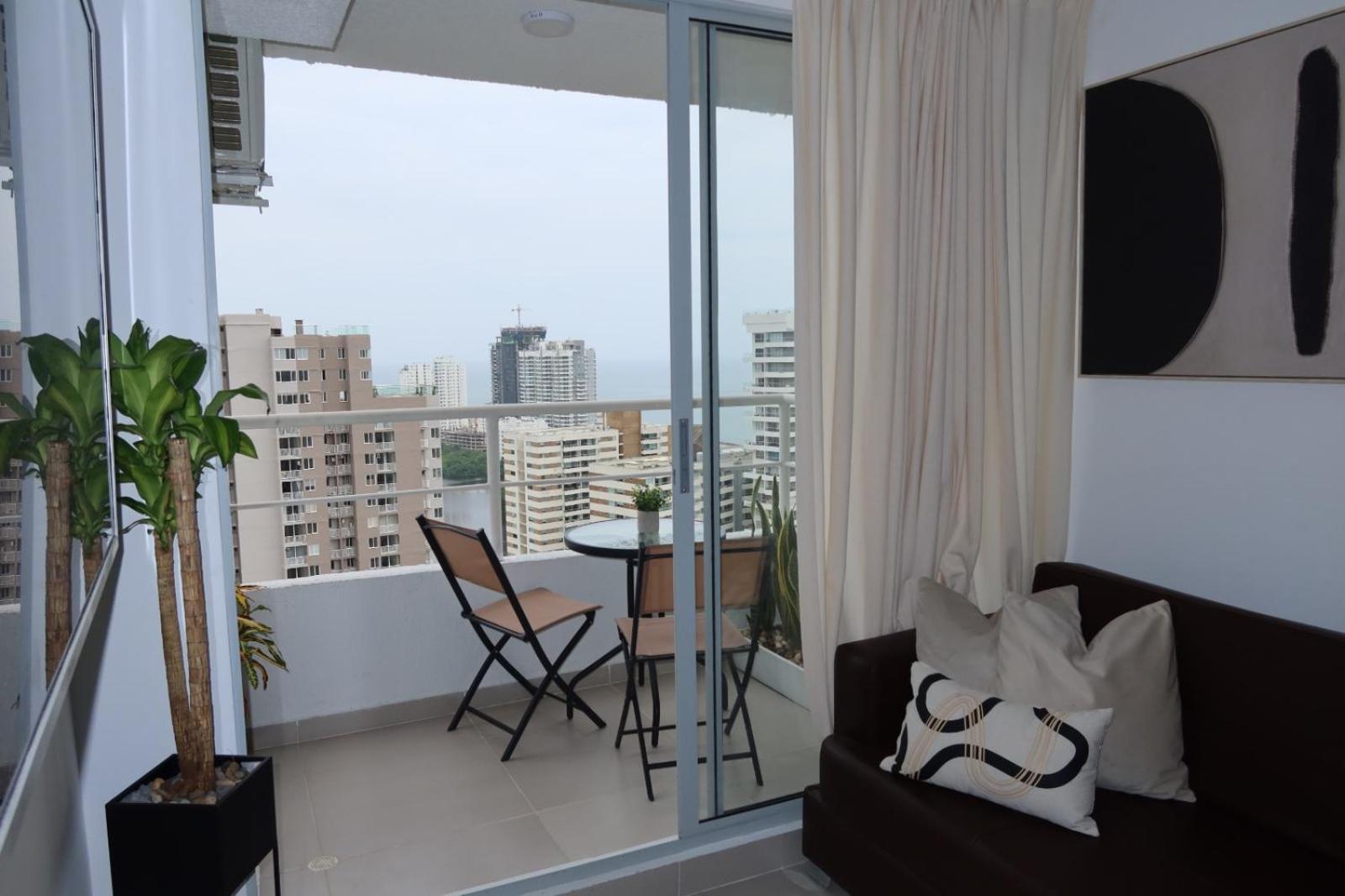 Apartamento Piso 32 Vista Al Mar Y Centro Histórico Cartagena